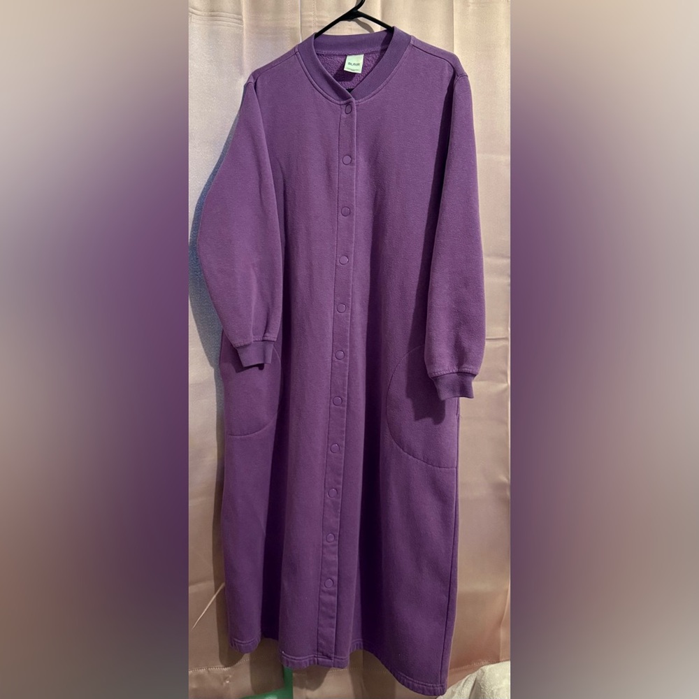 Blair Lavender Snap-Front Robe